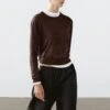 Massimo Dutti CREW NECK - Jumper - Mottled Bordeaux -Massimo Dutti Shop 7765fe31092e4c489f5788a4ae498907