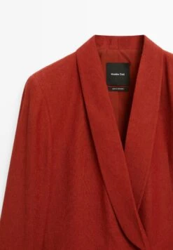 Massimo Dutti SHAWL COLLAR - Blazer - Mottled Red -Massimo Dutti Shop 777a56c2e0dc40b18c2f273d2635cd37