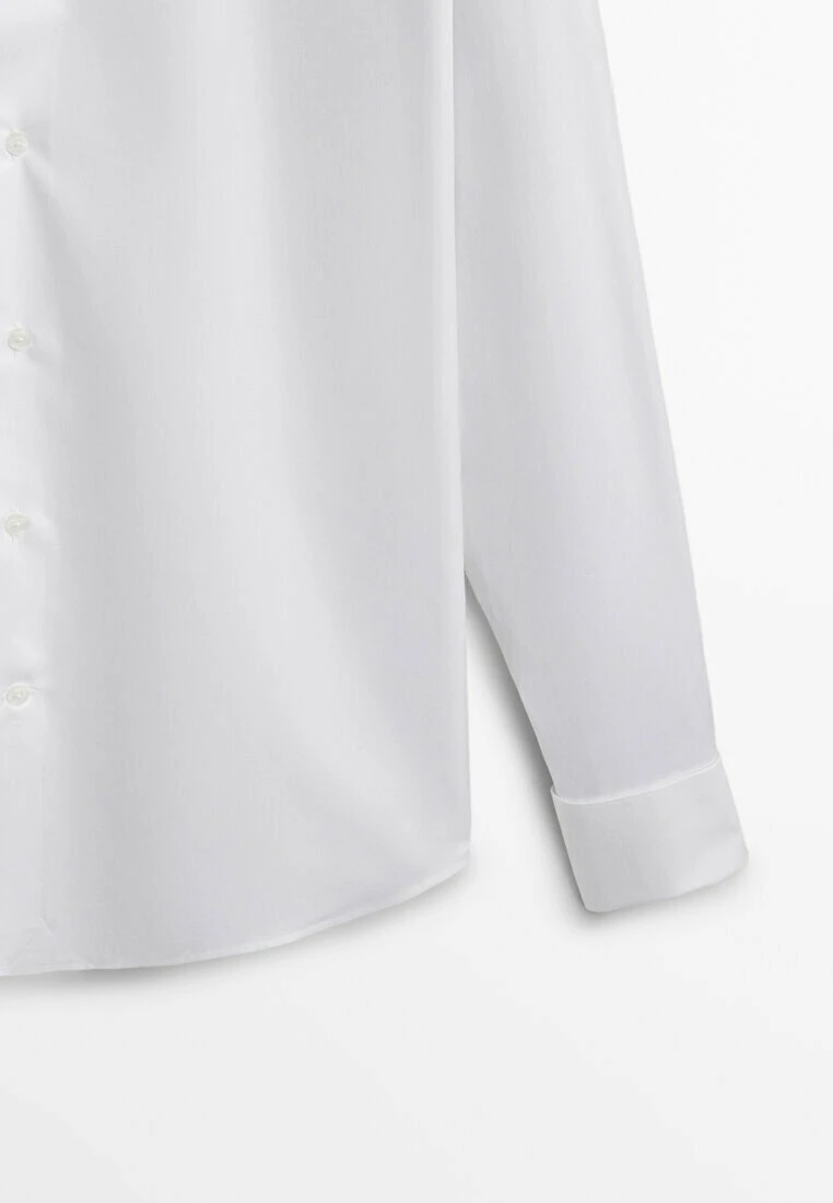 Massimo Dutti With Double Cuffs- Formal Shirt - White 10 Massimo Dutti With Double Cuffs- Formal Shirt - White - Image 8