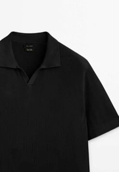 Massimo Dutti Vertical-Textured Micro - Polo Shirt - Black 10 Massimo Dutti Vertical-Textured Micro - Polo Shirt - Black -Massimo Dutti Shop 77bb6a4872f94b1eb2002819c469b9ca