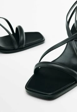 Massimo Dutti Strappy Block Heel- Sandals - Black -Massimo Dutti Shop 782ceff13abe4e6687352c3ff232142e