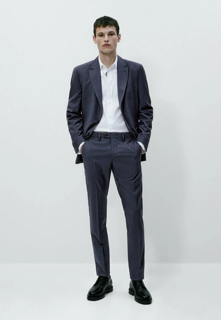 Massimo Dutti Fil À - Chinos - Blue 4 Massimo Dutti Fil À - Chinos - Blue - Image 2