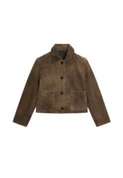 Massimo Dutti SHORT WITH POCKET DETAILS - Leather Jacket - Brown 17 Massimo Dutti SHORT WITH POCKET DETAILS - Leather Jacket - Brown -Massimo Dutti Shop 785912779d2f4f68aa45897aee152203