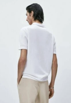 Massimo Dutti Smocked - Polo Shirt - White -Massimo Dutti Shop 786d0917f61c4df082defe991923a085