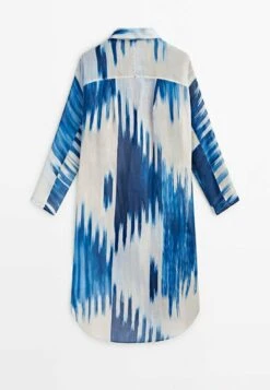 Massimo Dutti MidiWith Ikat Print - Shirt Dress -Massimo Dutti Shop 787cd053924140648d42c5bdc70d665e