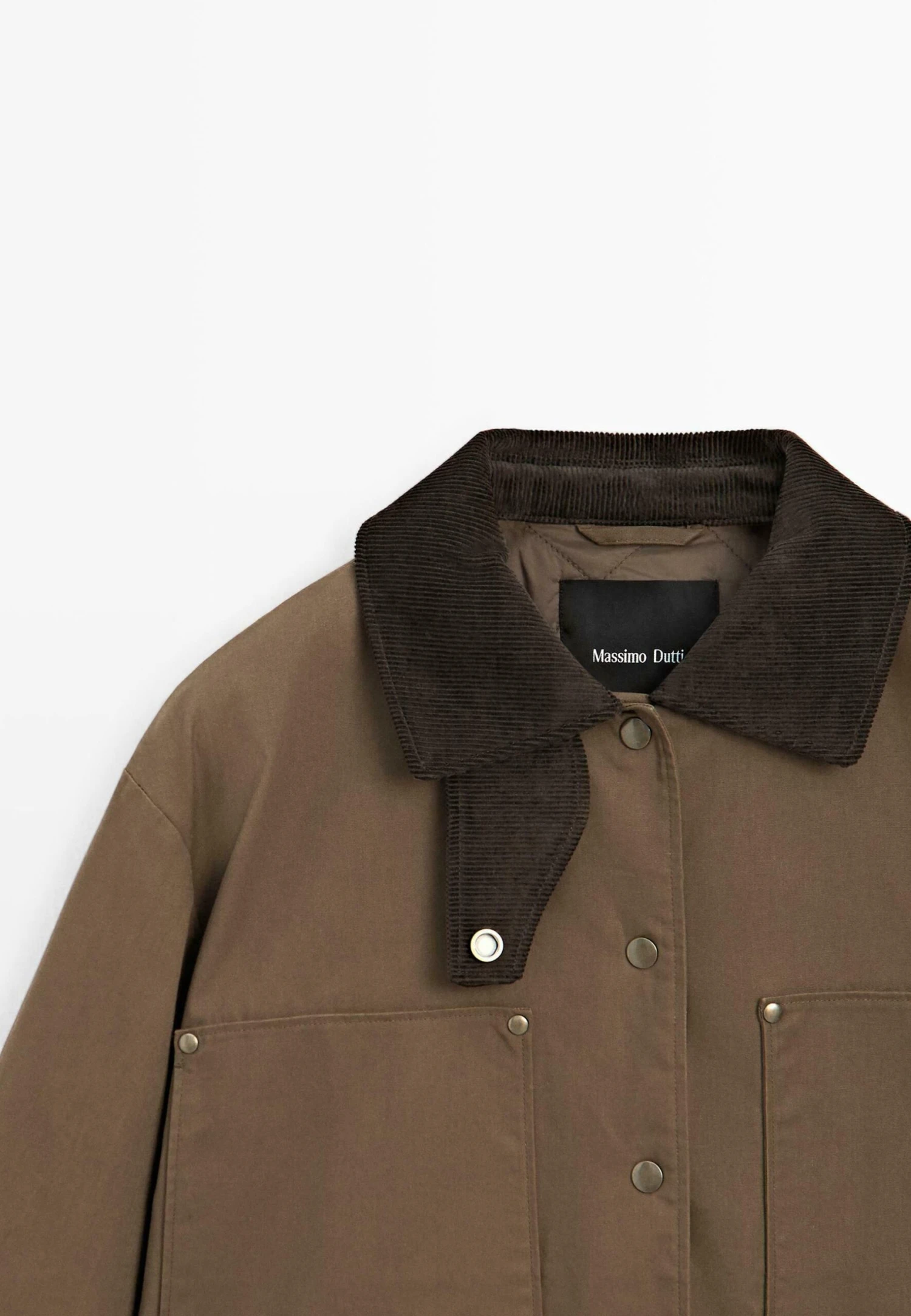 Massimo Dutti CORDUROY WAXED - Light Jacket - Dark Brown 11 Massimo Dutti CORDUROY WAXED - Light Jacket - Dark Brown - Image 9