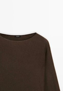 Massimo Dutti BOAT NECK WITH RAGLAN SLEEVE - Jumper - Dark Brown -Massimo Dutti Shop 78a1d955872f417f862dde0ca3122642