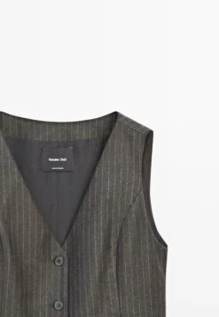 Massimo Dutti PINSTRIPE - Waistcoat - Brown -Massimo Dutti Shop 78e95b6a95ca41a4b62632e077d6a141