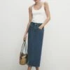 Massimo Dutti High-Waist - Pencil Skirt - Blue 1 Massimo Dutti High-Waist - Pencil Skirt - Blue -Massimo Dutti Shop 7904a1b9637247368d674002d0526a30