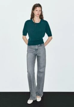 Massimo Dutti CREW NECK WITH SHORT SLEEVES - Basic T-shirt - Dark Blue -Massimo Dutti Shop 7948a1fb85a14b58aa0997563294f8ae