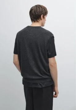 Massimo Dutti V-NECK - Jumper - Dark Grey -Massimo Dutti Shop 795da1e0cc0d46eea67cc551c8987205