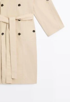 Massimo Dutti MIDI V-NECK WITH BELT - Day Dress - Beige -Massimo Dutti Shop 79728fb3ad994496b499a66988ddcae6