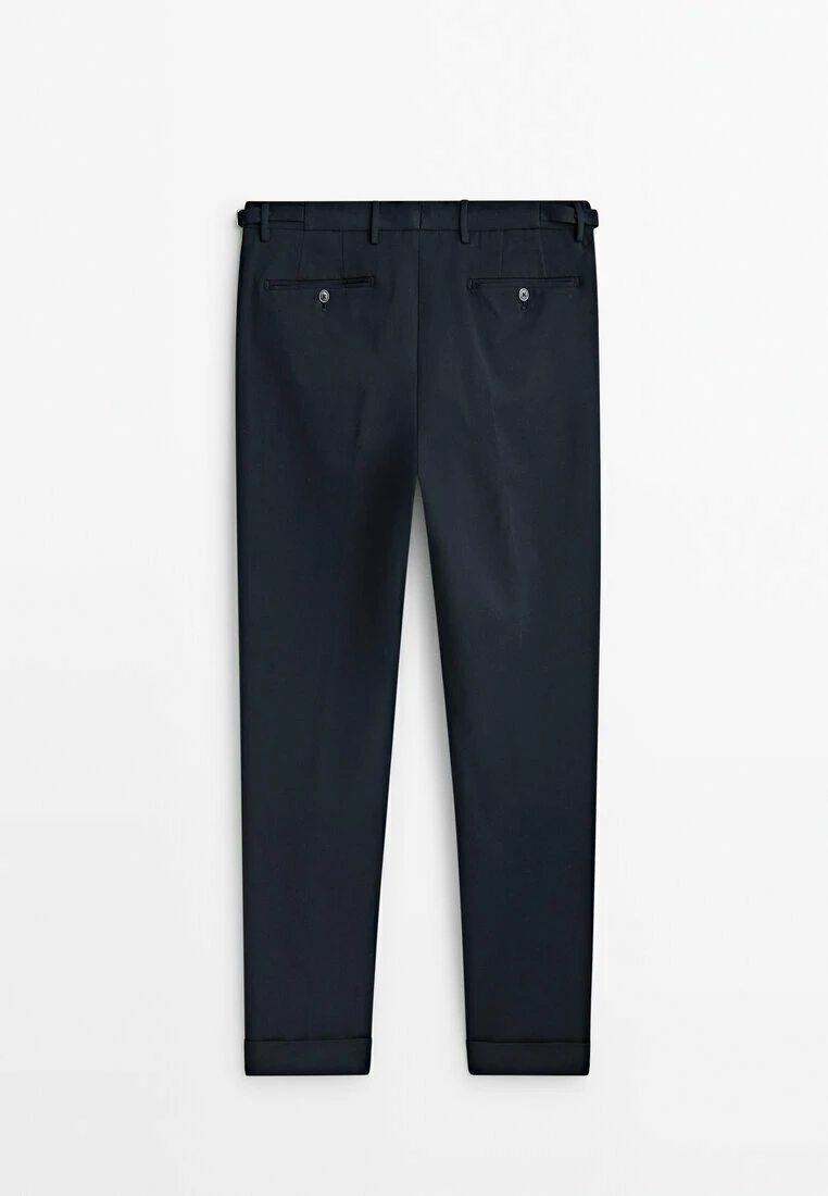 Massimo Dutti Smart In A Bi-Stretch - Chinos - Dark Blue 4 Massimo Dutti Smart In A Bi-Stretch - Chinos - Dark Blue - Image 2