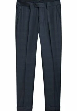 Massimo Dutti Check - Chinos - Blue Denim