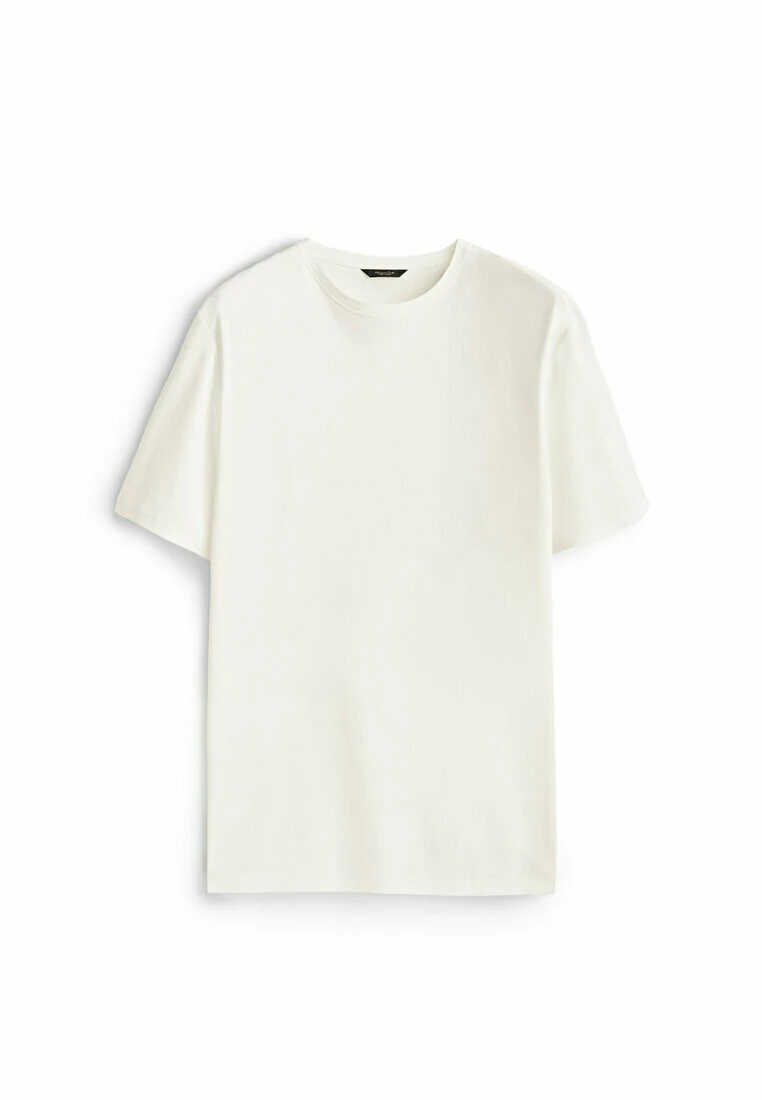 Massimo Dutti KurzärmeligesAus Reiner- Basic T-Shirt - Beige 9 Massimo Dutti KurzärmeligesAus Reiner- Basic T-Shirt - Beige - Image 7