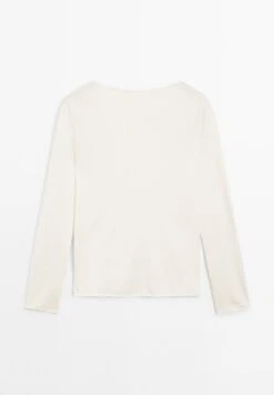 Massimo Dutti BOAT NECK LONG SLEEVE - Jumper - Beige -Massimo Dutti Shop 79ef61df720a4809929d54f44f409cc5 2
