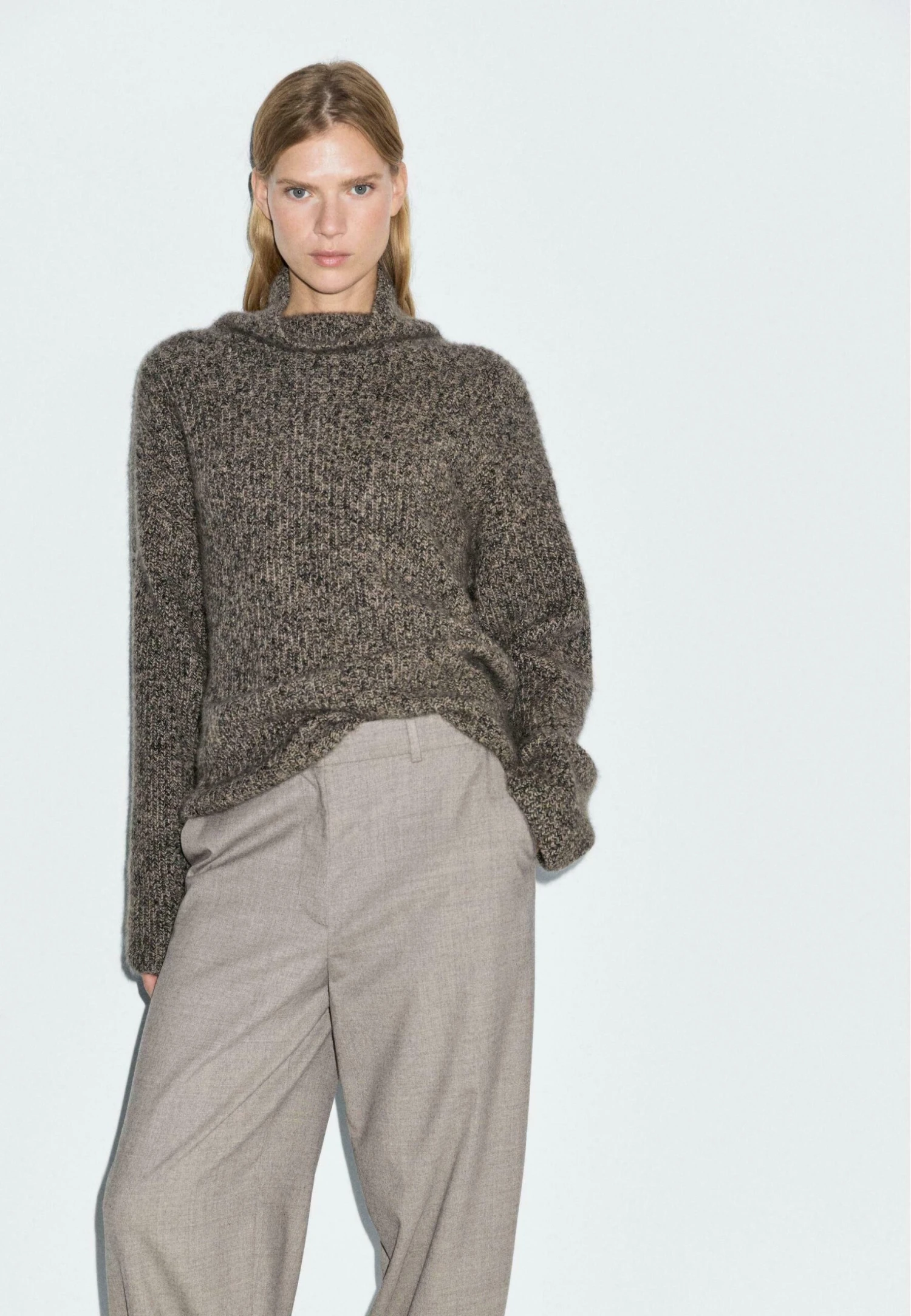 Massimo Dutti SAROUEL WITH BUCKLE DETAIL - Trousers - Light Brown 6 Massimo Dutti SAROUEL WITH BUCKLE DETAIL - Trousers - Light Brown - Image 4