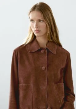 Massimo Dutti CROPPED WITH BUTTONS - Leather Jacket - Mottled Brown 13 Massimo Dutti CROPPED WITH BUTTONS - Leather Jacket - Mottled Brown -Massimo Dutti Shop 7aea5c6ec4b54697ab73ba50ac4b8349