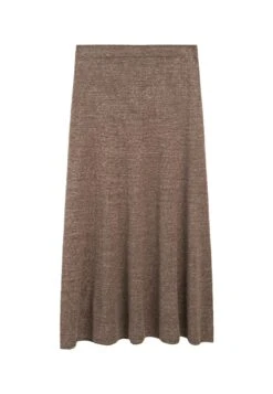 Massimo Dutti LONG FLARED - Maxi Skirt - Dark Brown -Massimo Dutti Shop 7b1e075f490944168defc8b2cae4b86c
