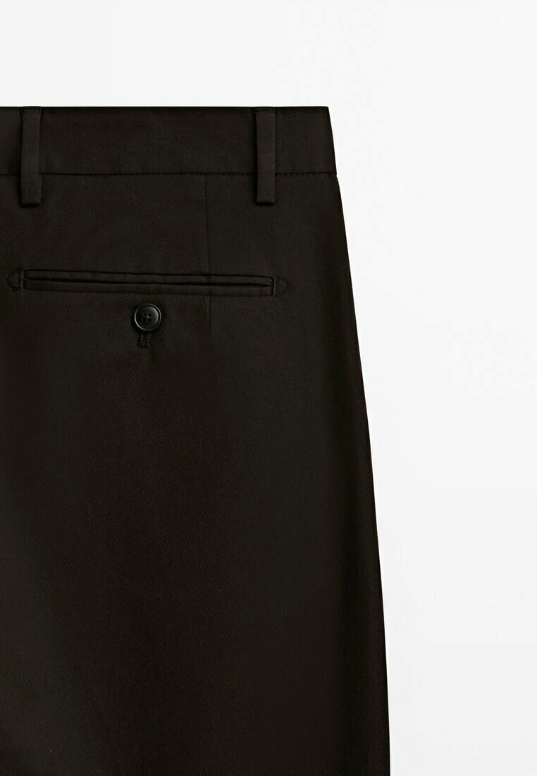 Massimo Dutti With Turn-Up Hems- Chinos - Brown 12 Massimo Dutti With Turn-Up Hems- Chinos - Brown - Image 10