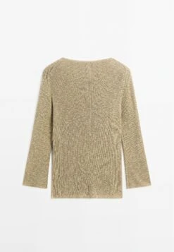 Massimo Dutti BOAT NECK LONG SLEEVE - Jumper - Mottled Green -Massimo Dutti Shop 7b4893737f15453b8f4834a77aff2fd8