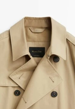 Massimo Dutti Water-Repellent Double-Breasted- Trenchcoat - Beige -Massimo Dutti Shop 7b7548d4c0ae4156835f69061dff1608