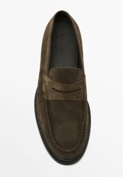 Massimo Dutti SPLIT - Slip-ons - Dark Brown -Massimo Dutti Shop 7b7c5be190d74d29ac0cfeb0fdd04a8b