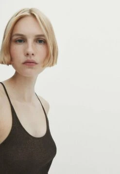 Massimo Dutti Strappy Shiny - Top - Brown 17 Massimo Dutti Strappy Shiny - Top - Brown -Massimo Dutti Shop 7b7d491aa94049f6b8c5d376c1b8b65f