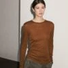 Massimo Dutti WITH NECKLINE - Long Sleeved Top - Ochre -Massimo Dutti Shop 7bb3f27197344b389d222437683e5327