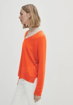 Massimo Dutti V-Neck Extra - Jumper - Neon Orange -Massimo Dutti Shop 7be3dde1b6804b48ad3b93301246676c