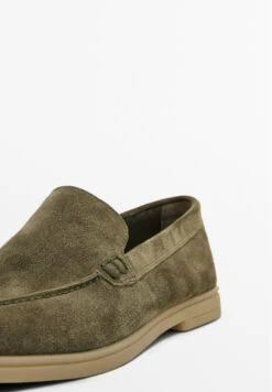 Massimo Dutti LOAFERS - Slip-ons - Khaki -Massimo Dutti Shop 7bea88fc63174dfb8aa0dd34e9d64c48
