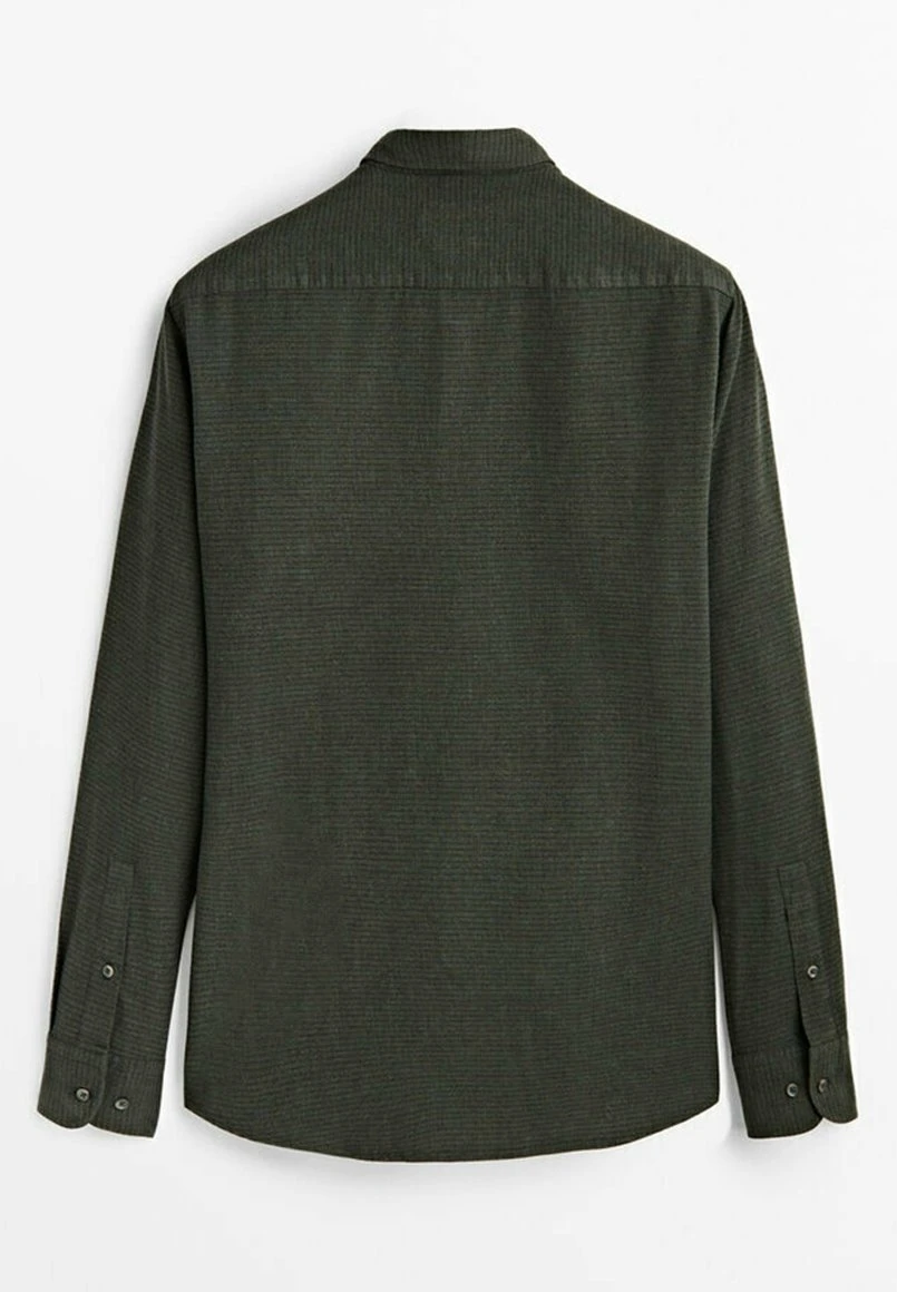 Massimo Dutti Regular Fit Check - Shirt - Dark Green 8 Massimo Dutti Regular Fit Check - Shirt - Dark Green - Image 6