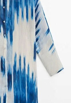 Massimo Dutti MidiWith Ikat Print - Shirt Dress -Massimo Dutti Shop 7c704ec6b7994673b5b460856126409c