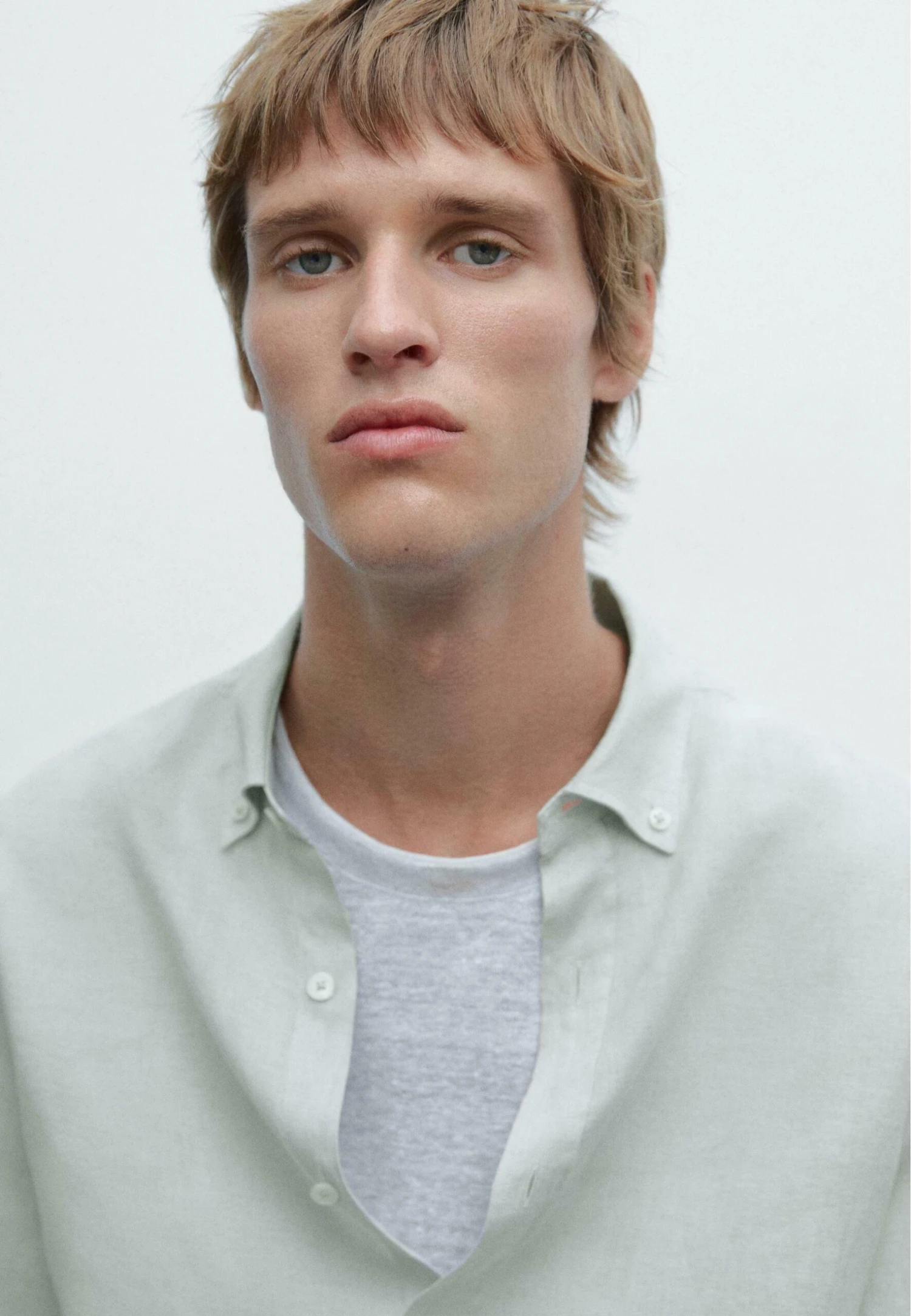 Massimo Dutti REGULAR FIT SEMI-SHEER - Shirt - LIGHT BLUE 6 Massimo Dutti REGULAR FIT SEMI-SHEER - Shirt - LIGHT BLUE - Image 4