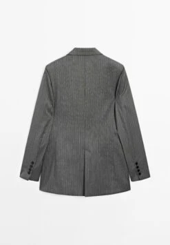 Massimo Dutti DOUBLE-BREASTED PINSTRIPE - Blazer - Grey 17 Massimo Dutti DOUBLE-BREASTED PINSTRIPE - Blazer - Grey -Massimo Dutti Shop 7c8155df418c4691ab440b7c7074ec8d