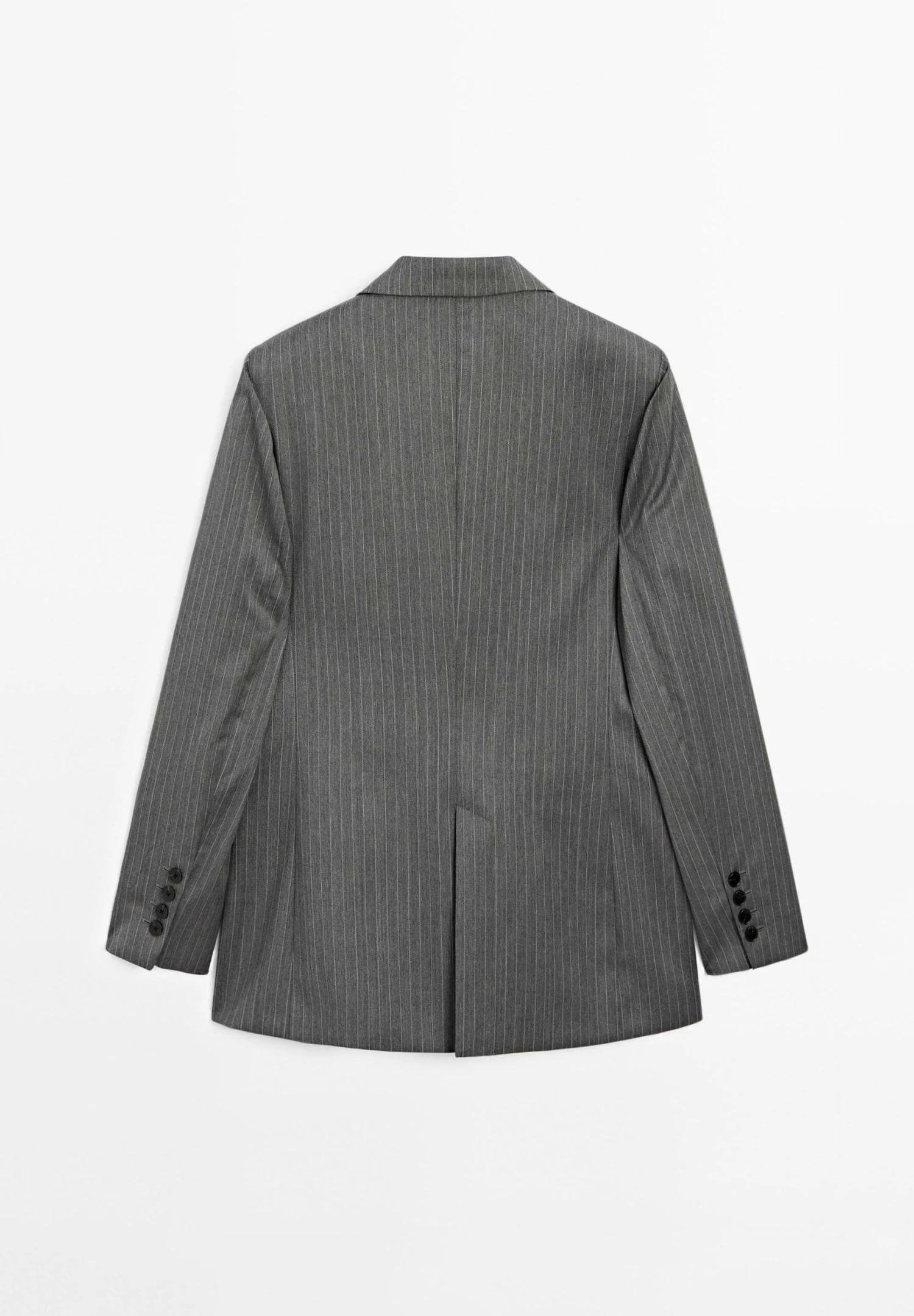 Massimo Dutti DOUBLE-BREASTED PINSTRIPE - Blazer - Grey 10 Massimo Dutti DOUBLE-BREASTED PINSTRIPE - Blazer - Grey - Image 8