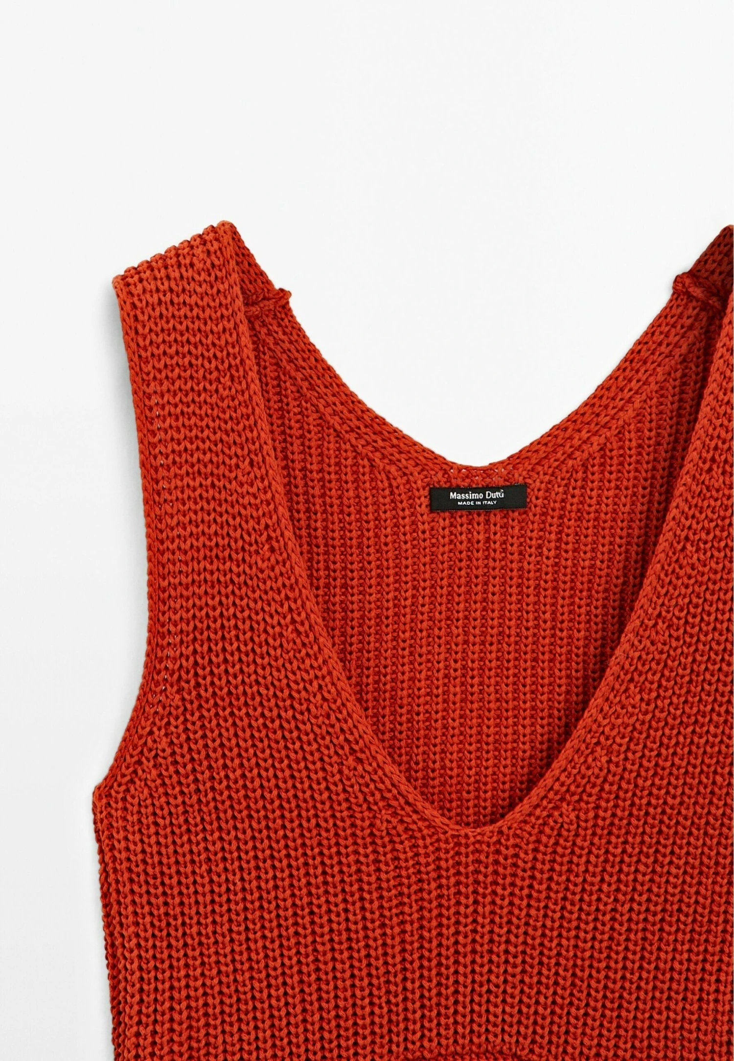 Massimo Dutti V-NECK WITH TIE DETAIL - Top - Red 7 Massimo Dutti V-NECK WITH TIE DETAIL - Top - Red - Image 5