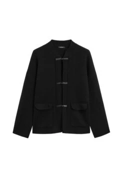 Massimo Dutti STANDING COLLAR WITH BUTTON DETAILS - Cardigan - Black 17 Massimo Dutti STANDING COLLAR WITH BUTTON DETAILS - Cardigan - Black -Massimo Dutti Shop 7cb7e3c415e84f0282d2f508d606f314
