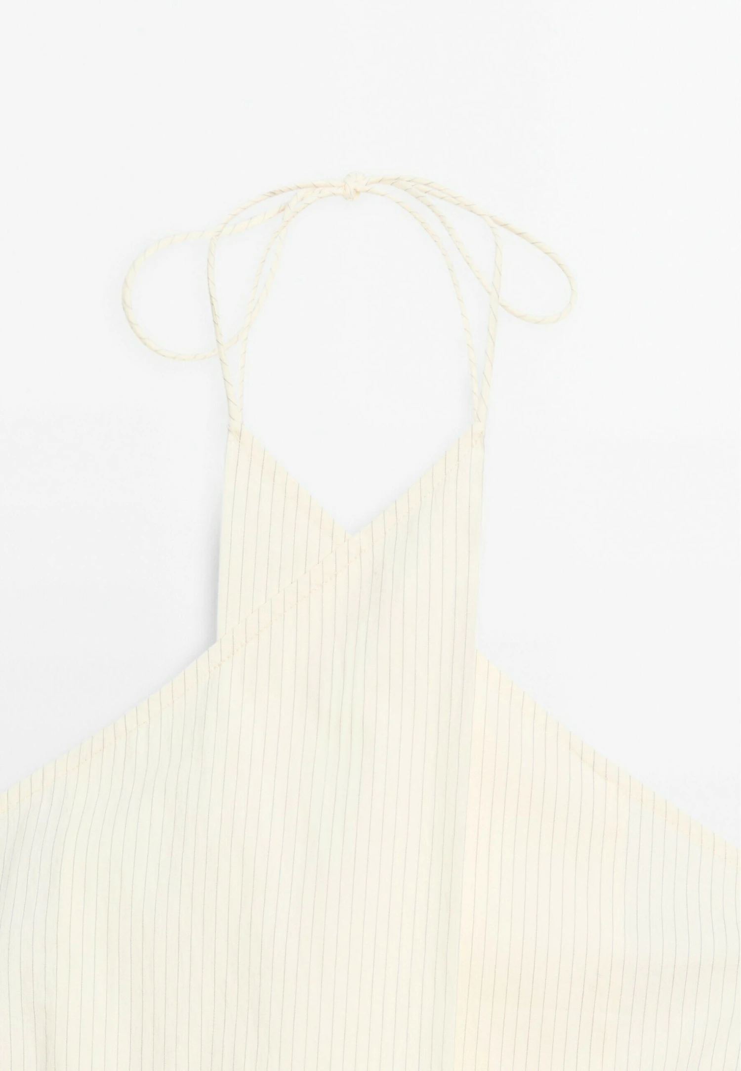 Massimo Dutti STRIPED HALTER NECK - Top - Beige 10 Massimo Dutti STRIPED HALTER NECK - Top - Beige - Image 8