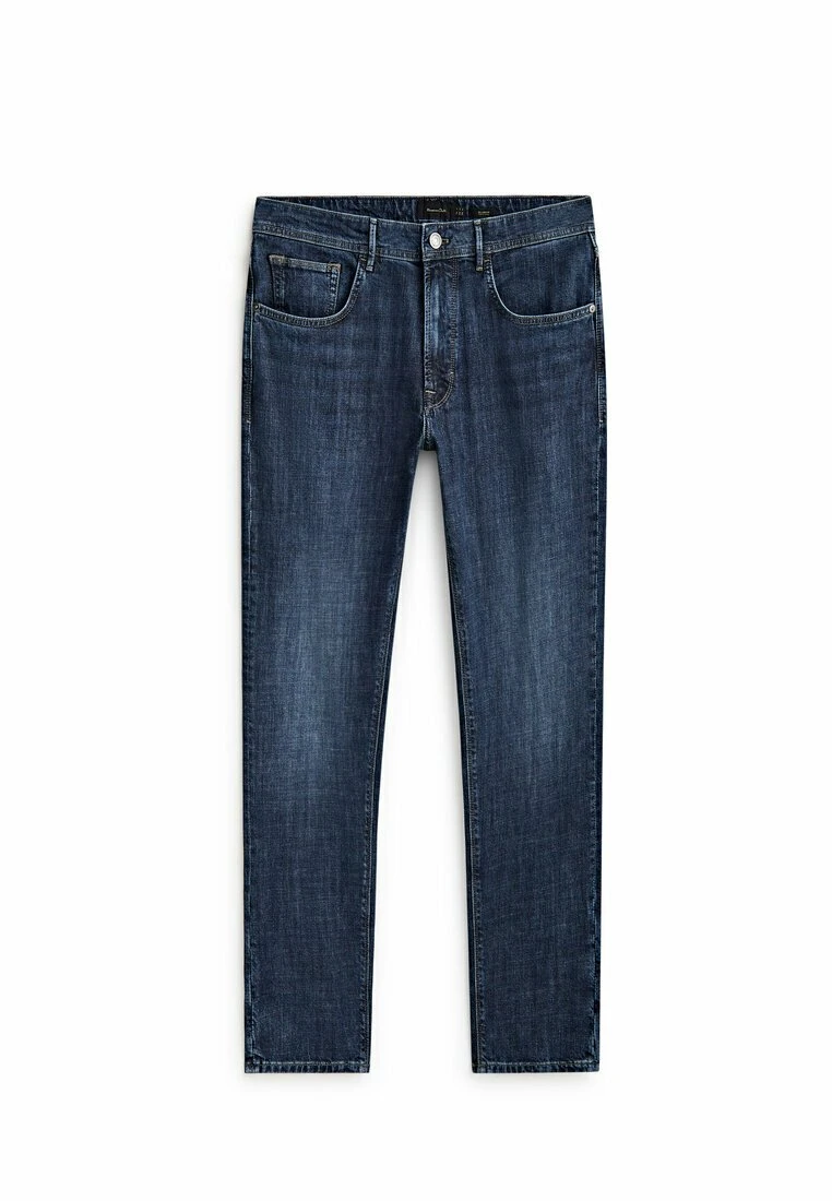 Massimo Dutti Enzymatic - Straight Leg Jeans - Dark Blue 8 Massimo Dutti Enzymatic - Straight Leg Jeans - Dark Blue - Image 6