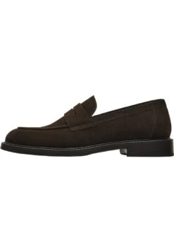 Massimo Dutti Tan Split - Slip-Ons - Brown