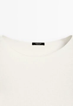 Massimo Dutti BOAT NECK LONG SLEEVE - Jumper - Beige -Massimo Dutti Shop 7e038be787984843949dc919a54e9fbf