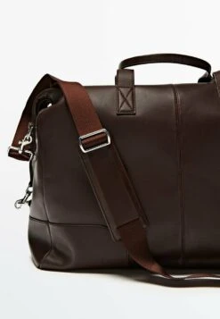 Massimo Dutti Bowling - Weekend Bag - Dark Brown -Massimo Dutti Shop 7e1b7eb8b6f841a5927b2273aeee9cd3