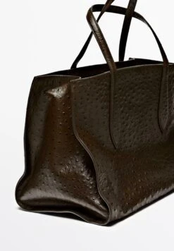 Massimo Dutti ICON MAXI IN TEXTURED - Handbag - Dark Brown 16 Massimo Dutti ICON MAXI IN TEXTURED - Handbag - Dark Brown -Massimo Dutti Shop 7e4fd184f6e549aca4da8c2b17bc5e9d