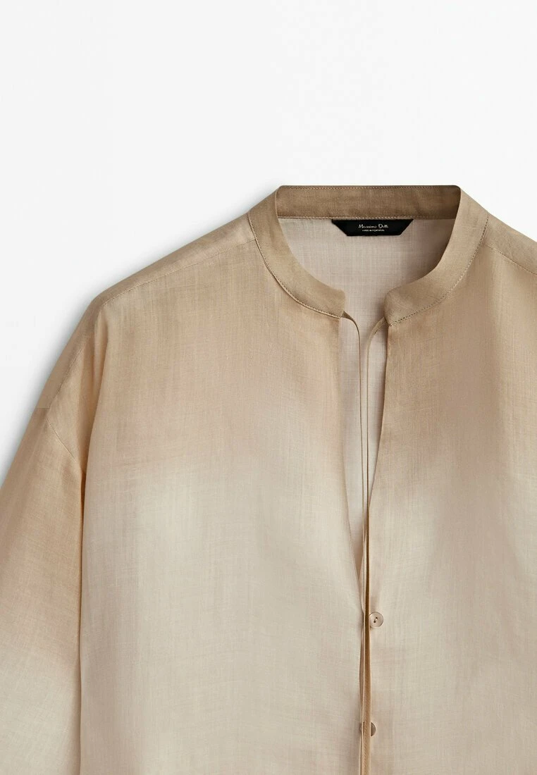 Massimo Dutti Ombré Ramie - Shirt Dress 12 Massimo Dutti Ombré Ramie - Shirt Dress - Image 10