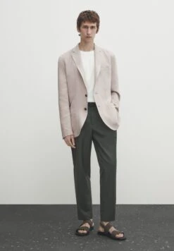 Massimo Dutti Blazer Jacket - Beige -Massimo Dutti Shop 7eb5e4b812fe49898490fb9a59672533