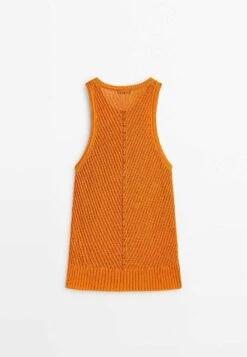 Massimo Dutti Sleeveless Textured - Top -Massimo Dutti Shop 7ec1c8c1166d4b2d9829d261f24223de