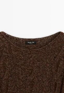 Massimo Dutti CABLE-KNIT WITH BOAT NECK - Jumper - Mottled Brown 13 Massimo Dutti CABLE-KNIT WITH BOAT NECK - Jumper - Mottled Brown -Massimo Dutti Shop 7ed1525ef4aa48198dc35e7542d7e88d
