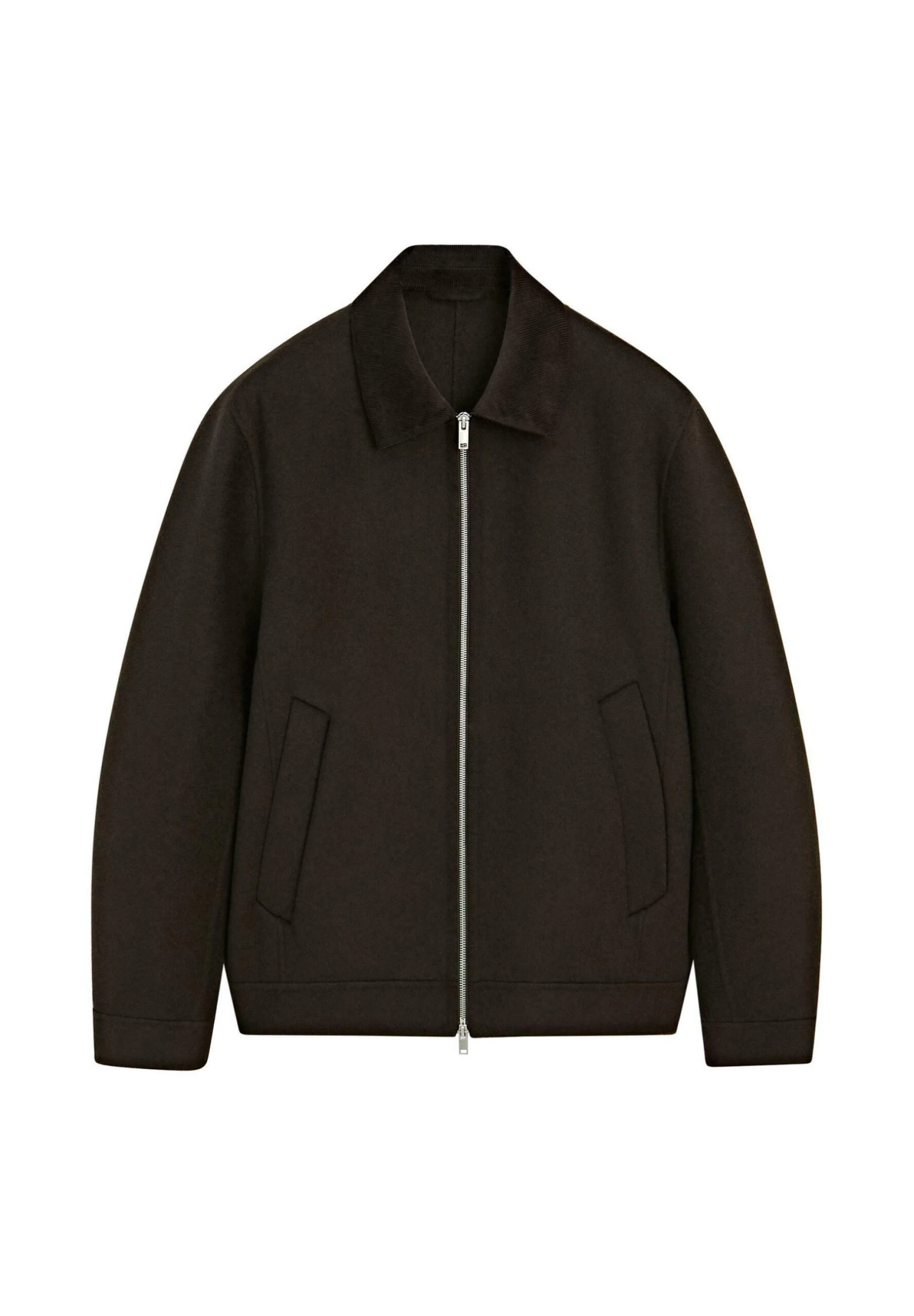 Massimo Dutti ZIPPED DOUBLE CORDUROY COLLAR - Light Jacket - Brown 7 Massimo Dutti ZIPPED DOUBLE CORDUROY COLLAR - Light Jacket - Brown - Image 5