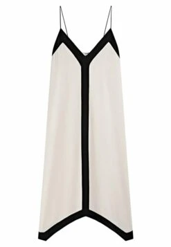 Massimo Dutti Strappy With Contrast V Neck - Maxi Dress -Massimo Dutti Shop 7f27ac2659c947dda33a8faa34f0c74f